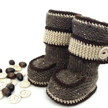 Knitting PATTERN Baby Boy Baby Booties Naveen