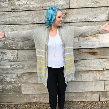 Striped Down Cardi