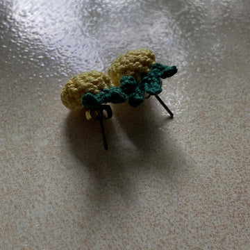 Crochet Pineapple Stud Earrings