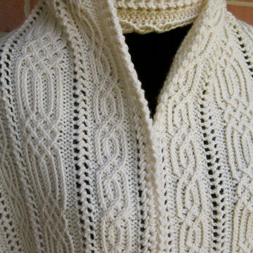 Annecy Alpine CableLace Shawl