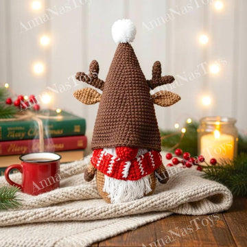 Gnome Christmas deer