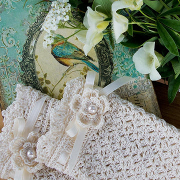 Wrapped in Lace Fingerless Bridal Gloves