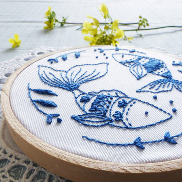 Tamar Ocean Fish Printed Embroidery Kit - 4in