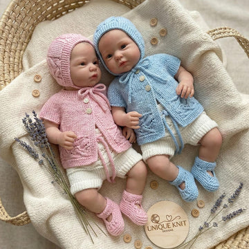 “Heather” sideways knitted set