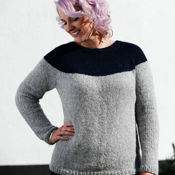 Basic Colorblock Yoke sweater