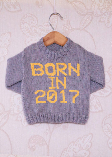 Intarsia - Born in 2017 - Childrens Sweater