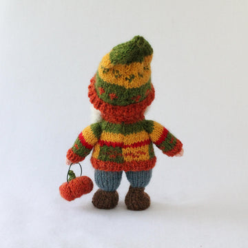 Autumn Gnome with Pumpkins