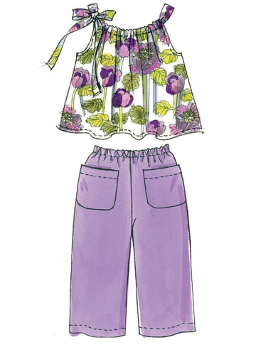 McCall's Children's/Girls' Tops, Dresses, Shorts and Pants M5797 - Sewing Pattern