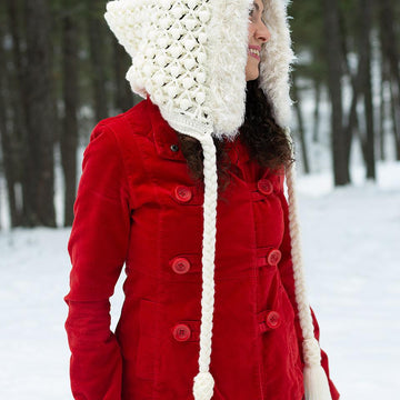 Snowberries Oversized Winter Hood