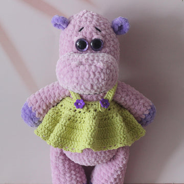 Plush Hippo Crochet Pattern