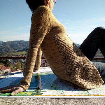 Golden bread cardigan