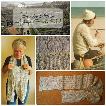 Brioche Just like Aran Scarf