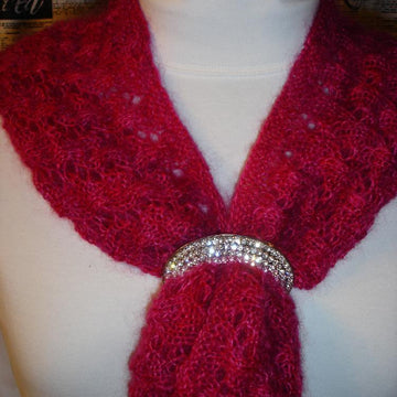 False Cables Lace Cowl