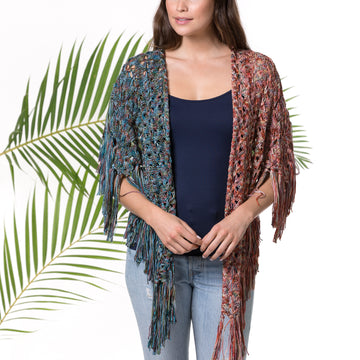 Fire Island Fringed Bandana in Tahki Yarns - Tahki_SS18 - Downloadable PDF