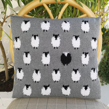 Sheep in a Row Cushion