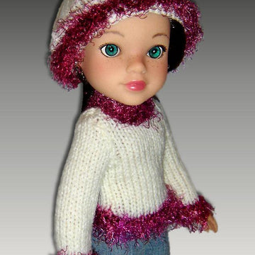 Sweater and Hat for Hearts for Hearts dolls, 14 inch