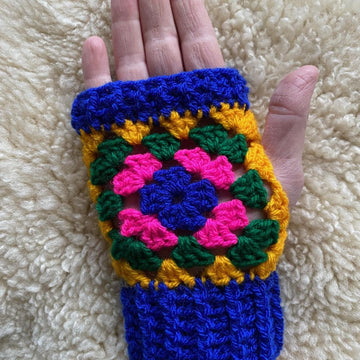 Crochet Granny Square Mittens