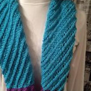 Two Toned Lace Cowl