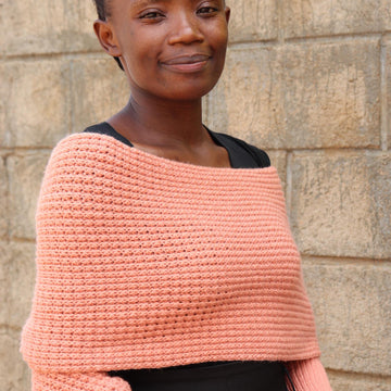 Pixel Wrap sweater scarf