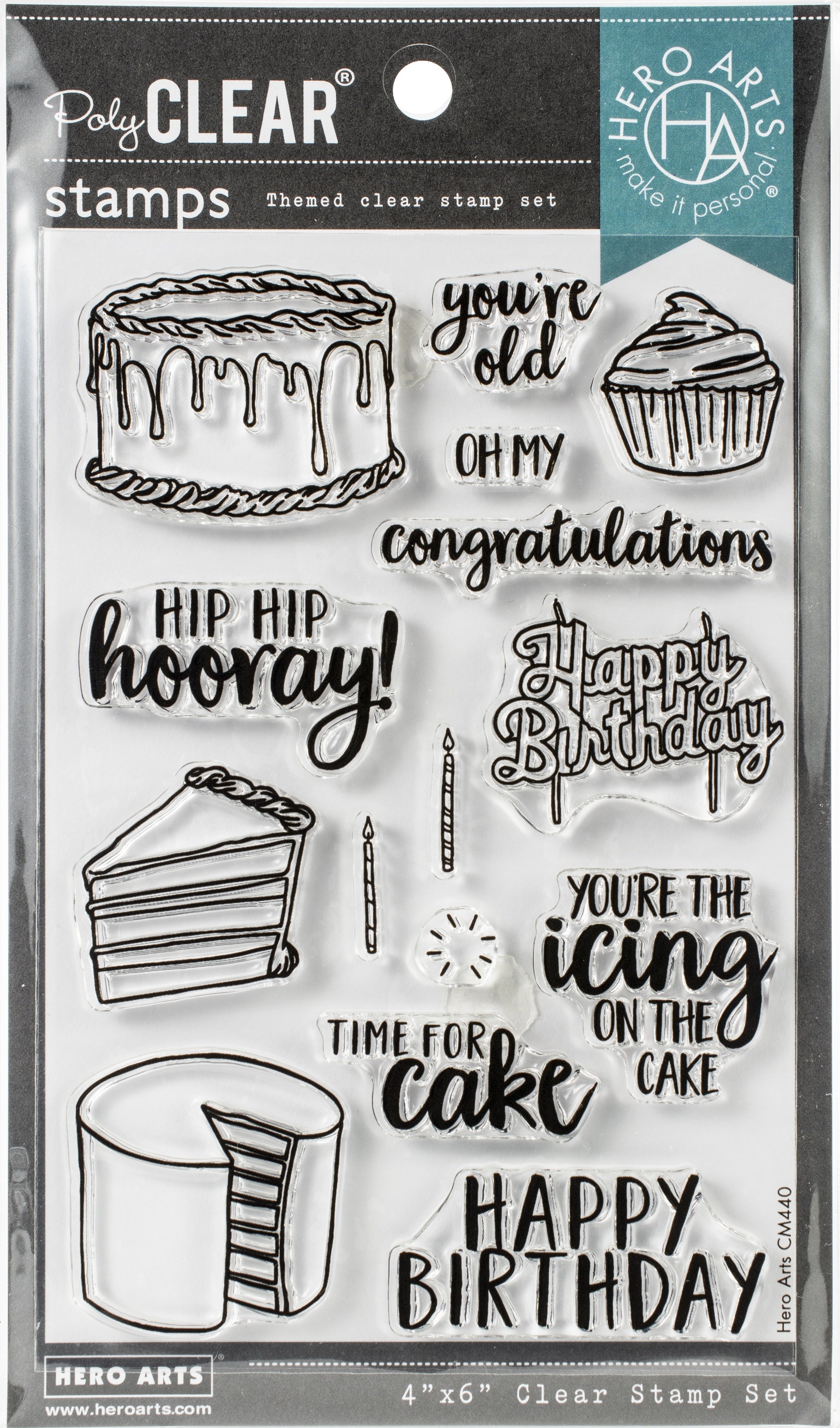 Hero Arts Clear Stamps 4"X6" - Time For Cake