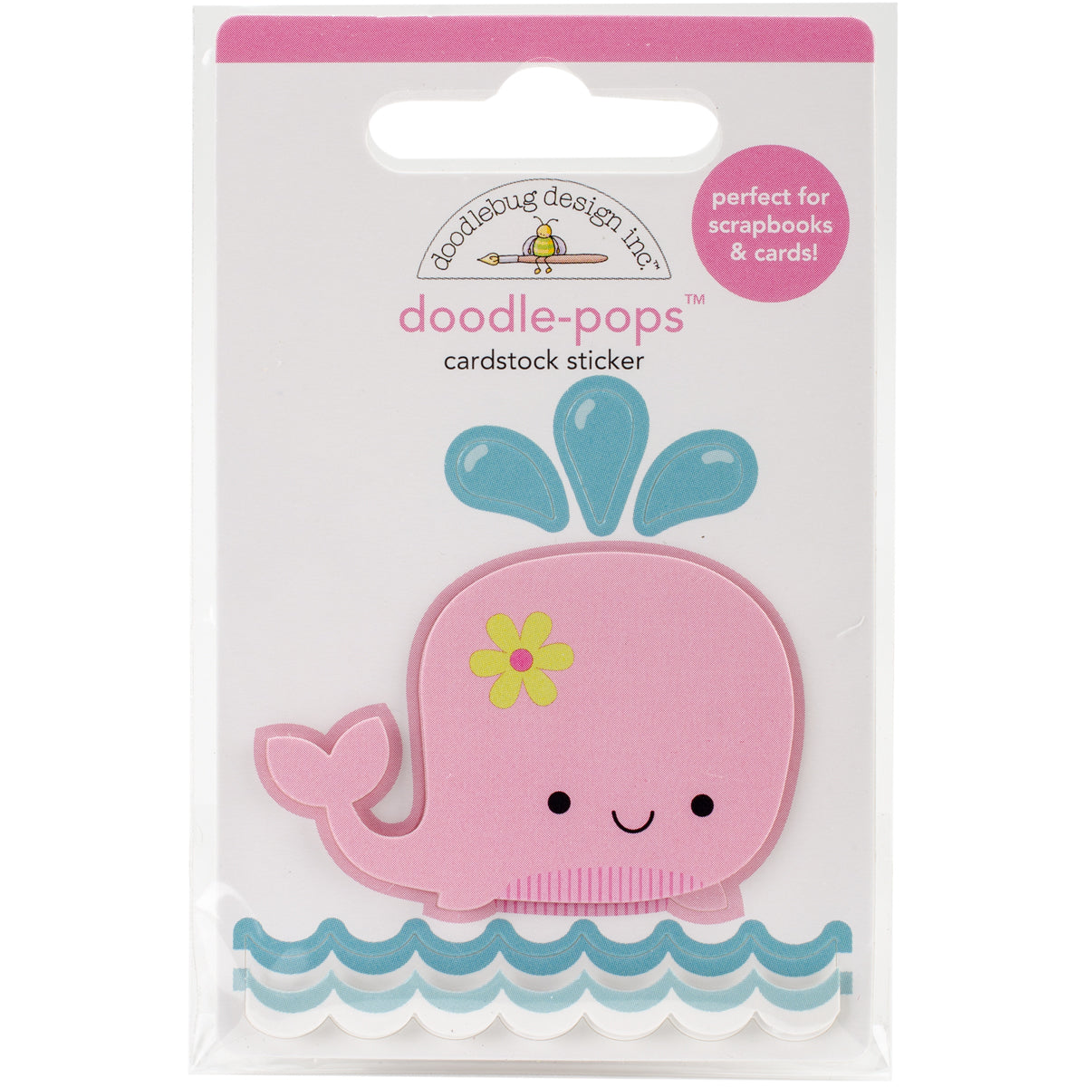 Doodlebug Doodle-Pops 3D Stickers - Winnie Whale