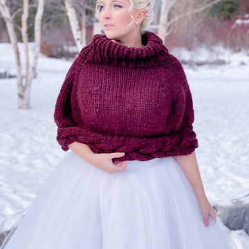 Braided Poncho Cape