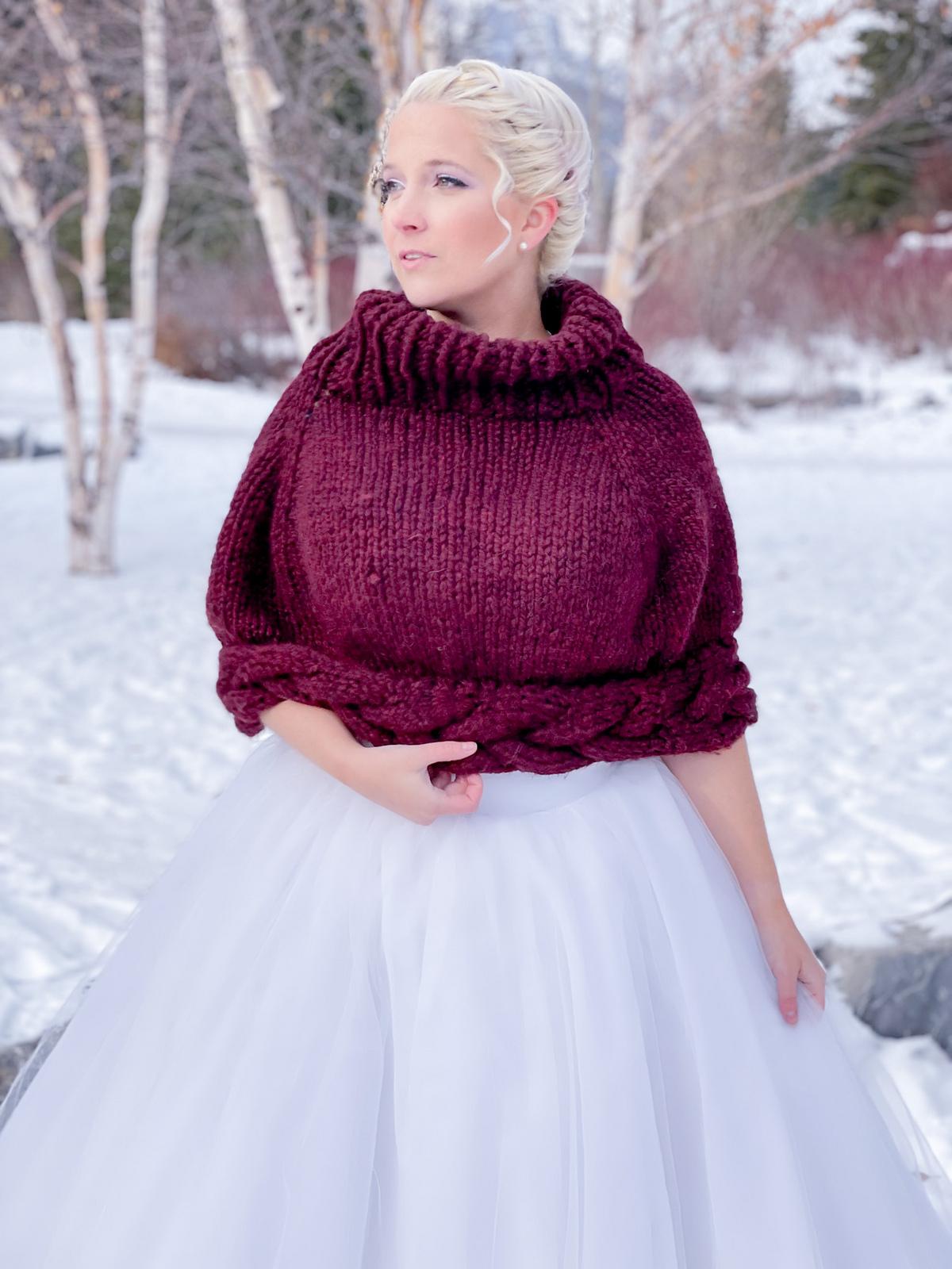Braided Poncho Cape