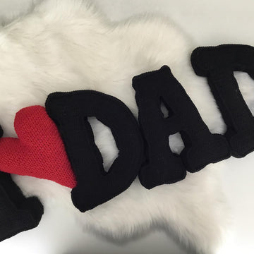 I Love DAD Letter Pillows