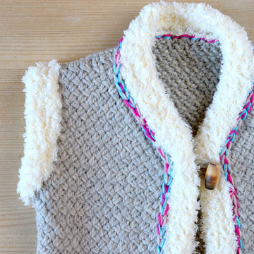 Wicker Stitch Baby Vest