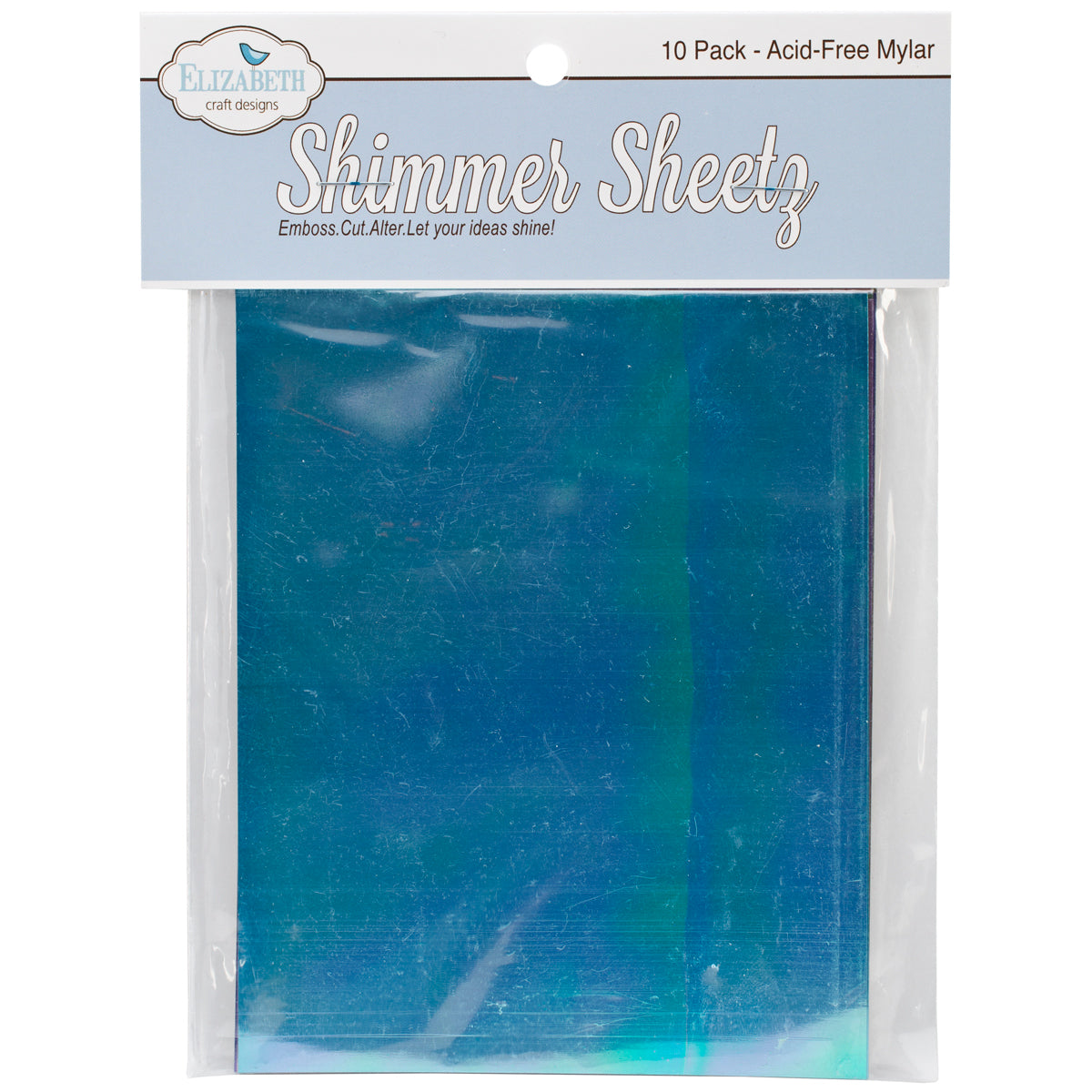 Elizabeth Craft Designs Elizabeth Crafts Mylar Shimmer Sheetz Sampler 5"X4" 10/Pkg - Gemstone