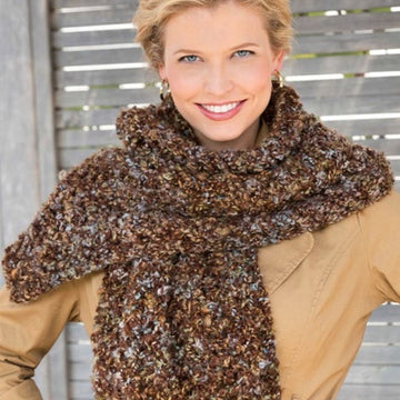Warm Comforts Shawl in Red Heart Light & Lofty - LW3307