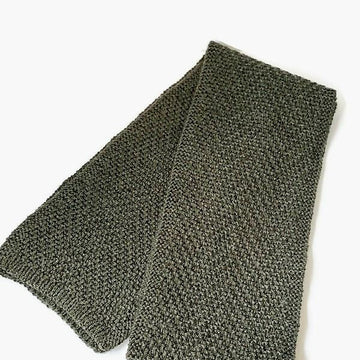 UNISEX ZIG ZAG Olive Scarf