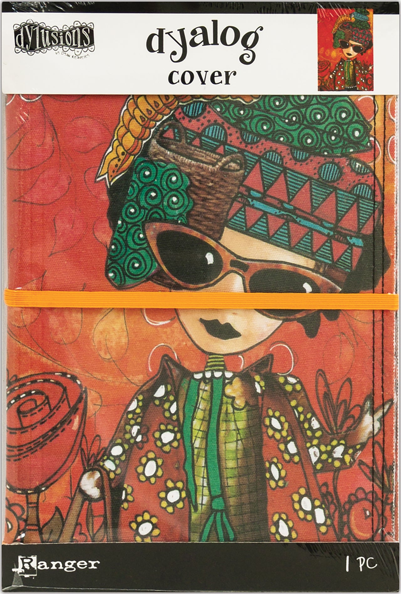 Ranger Dyan Reaveley's Dylusions Dyalog Canvas Printed Cover 5"X8" - Dream