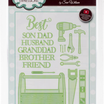 Creative Expressions Craft Dies By Sue Wilson - Necessities-In The Tool Box .39" To 2.8"
