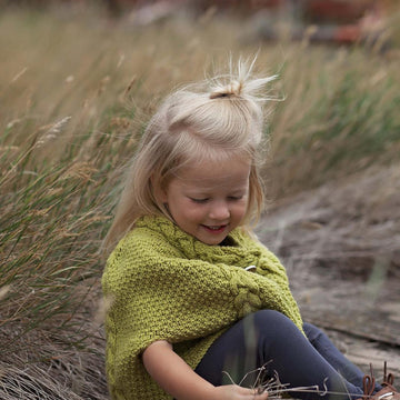 Cabled Poncho