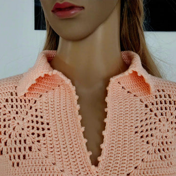 Crochet Sweater with granny squares