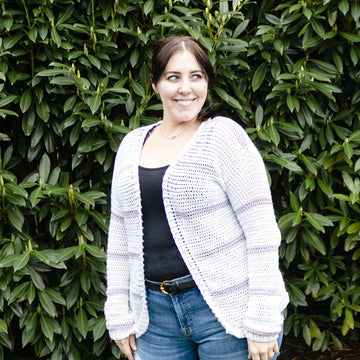 Stripe into Spring Cardigan