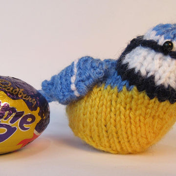 Blue Tit Bird Creme Egg Chocolate Cover