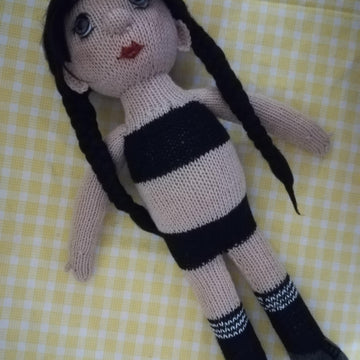 Toy knitting patterns, Wednesday doll
