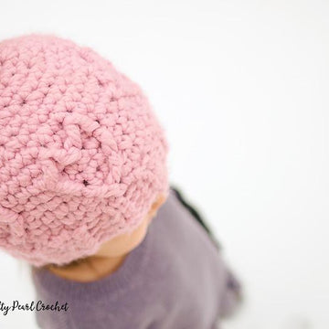 Chunky Cabled Heart Hat