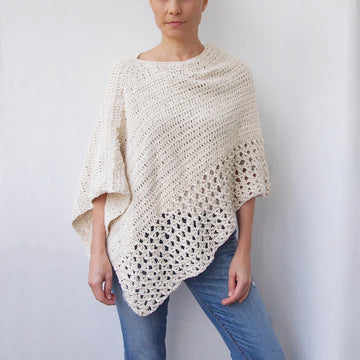 Silver drop poncho
