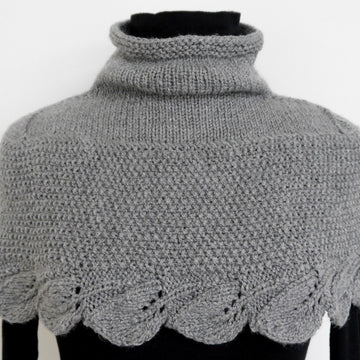 Knitting Pattern – Cape LEAVES – No.128E