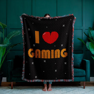 I Love Gaming C2C Crochet Blanket Pattern