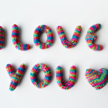 Rainbow Letter V