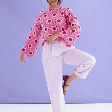 Carnation Hexagon jumper
