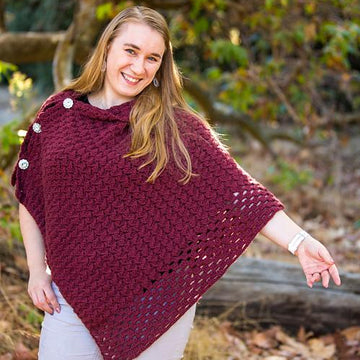 Textured Fall Poncho