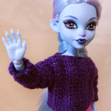 Doll clothes - Sweater "Magical Evening" for monster dolls G3 Yeti girl