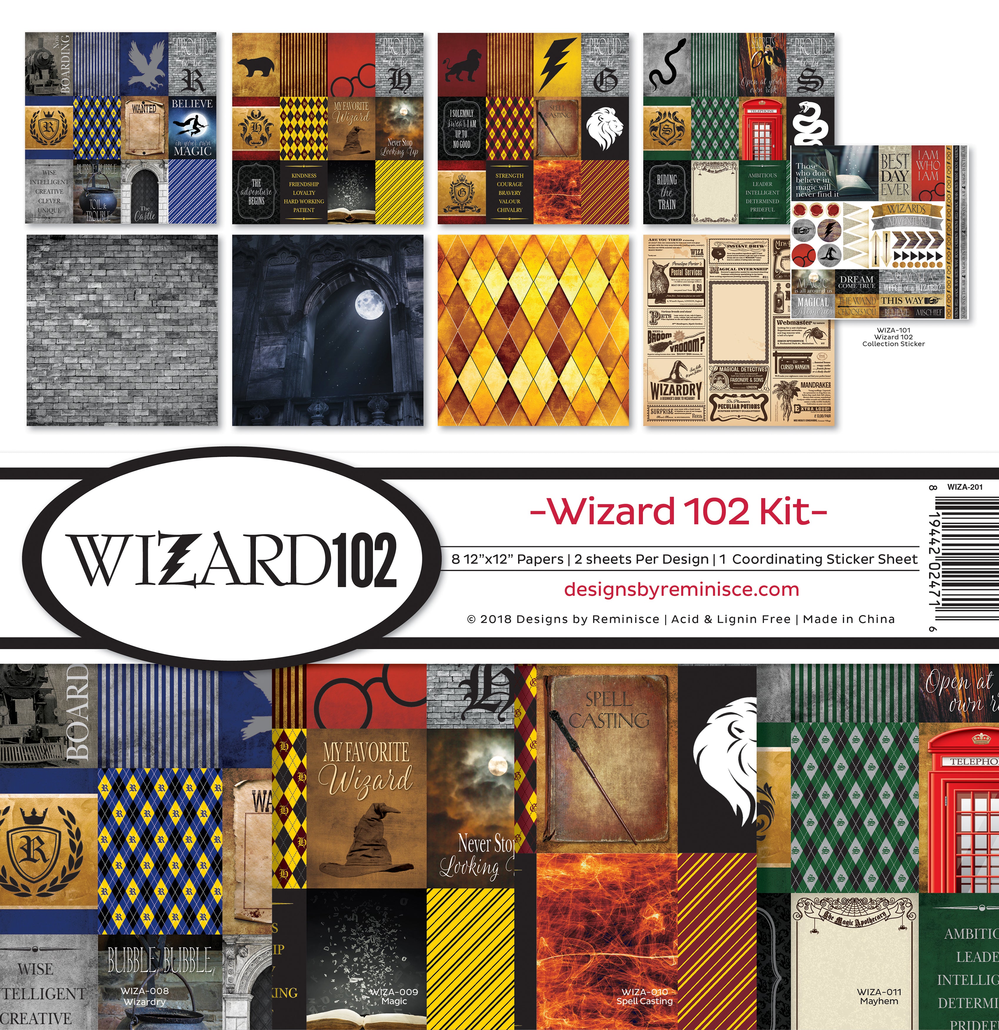Reminisce Collection Kit 12"X12" - Wizard 102
