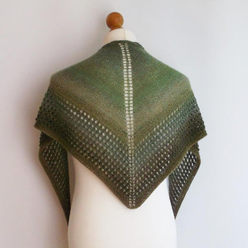 Beginners sock yarn shawl