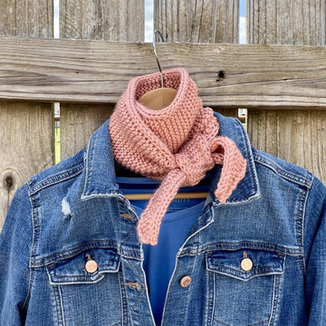 Cherry Blossom Scarf -- a loom knit pattern